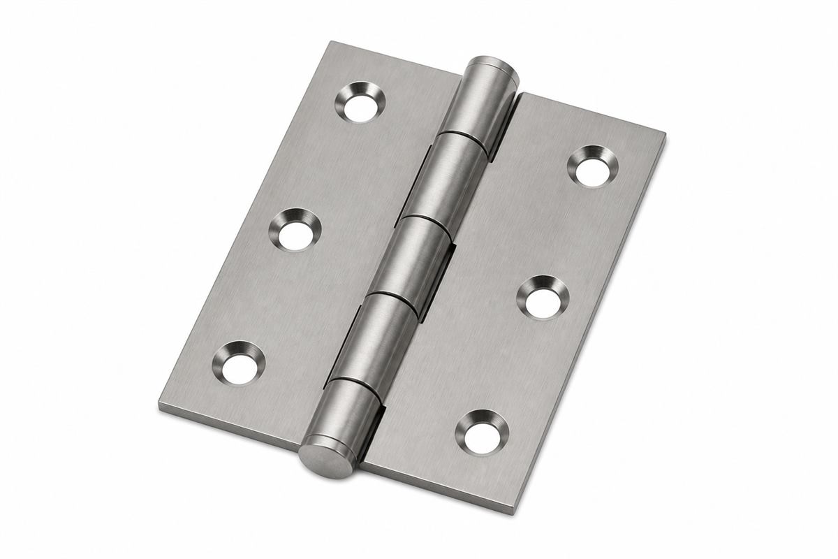 Steel door hinge